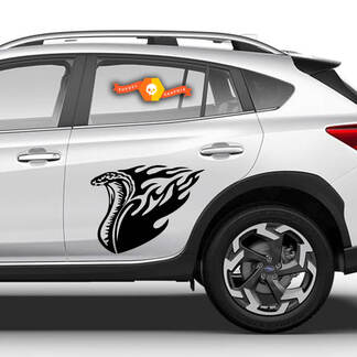 Vinylstickers Grafische stickers zijkant Toyota vuurcobra tekening nieuw 2022

