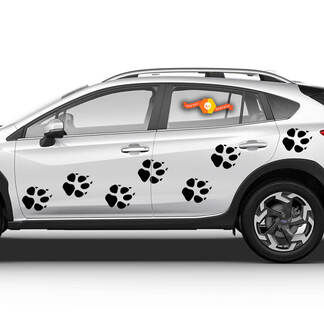 Vinylstickers Grafische stickers zijkant Toyota veel hondensporen tekenen nieuw 2022
