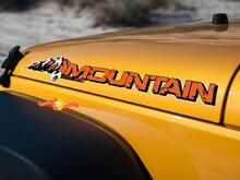 2 Jeep Mountain Rubicon JK Hood Colors Sticker Sticker#2
 2