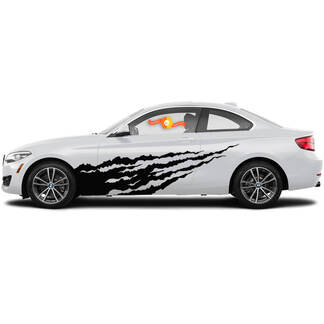 Paar vinylstickers Grafische stickers zijkant voor BMW 1-serie 2015 kwallen
