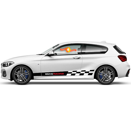 Paar Vinyl Decals Grafische Stickers voor BMW 1 Serie 2015 bmw racing line finish
