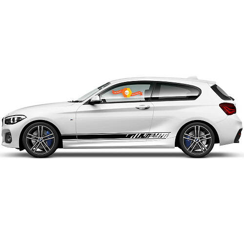 Paar Vinyl Decals Grafische Stickers zijrockerpaneel bmw 1 serie 2015 Disappearance
