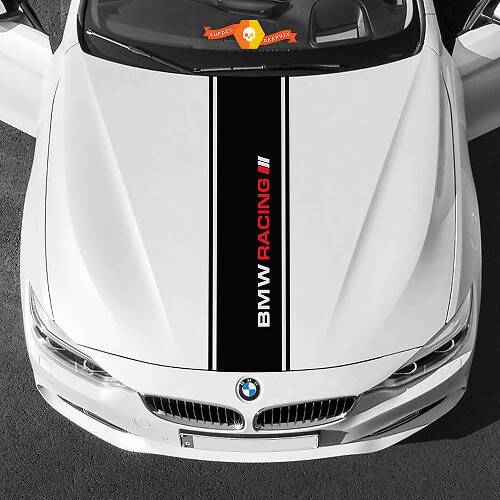 Vinylstickers Grafische Stickers bmw motorkap in het midden BMW Racing nieuw
