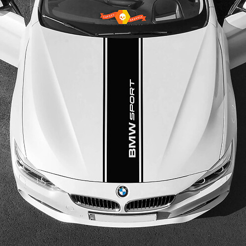 Vinylstickers Grafische Stickers bmw motorkap in het midden BMW Sport Nieuw
