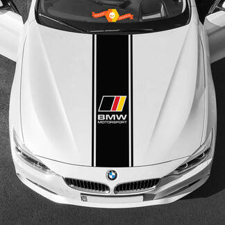 Vinylstickers Grafische stickers BMW motorkap midden BMW Motorsport
