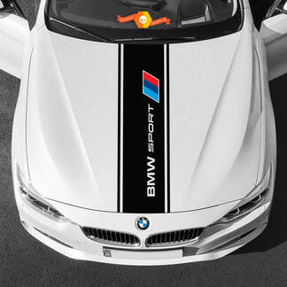 Vinylstickers Grafische stickers BMW-kap in midden BMW sportpalet
