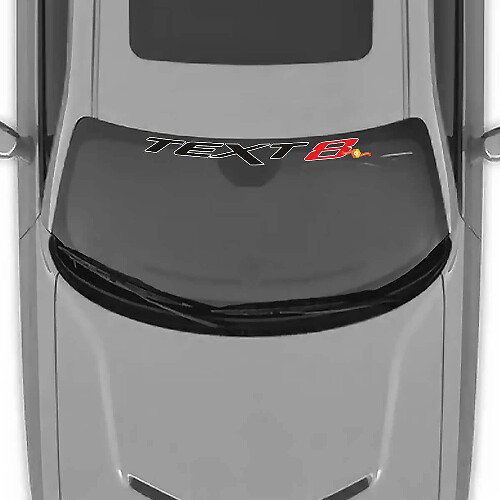 Aangepaste tekst SRT-stijl voorruit vinylsticker voor Dodge Challenger