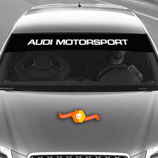 Vinylstickers Grafische stickers voorruit Audi sunstrip Motorsport 2022
