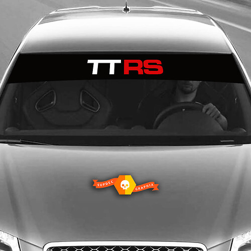 TT RS Logo Stripe Voorruit Vinyl Decal Sticker voor Audi TT RS