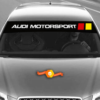 Vinylstickers Grafische stickers voorruit Audi sunstrip Racing Motorsport 2022
