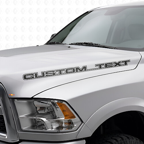 2 DODGE RAM POWER WAGON TRUCK vinyl stickers stickers
