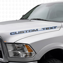 Op maat gemaakte omtrekletters motordeksel vinyl decal set voor Dodge Ram Power Wagon_2