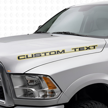 Op maat gemaakte omtrekletters motordeksel vinyl decal set voor Dodge Ram Power Wagon_5