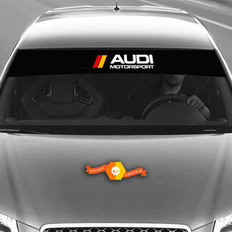 Vinylstickers Grafische stickers voorruit Audi sunstrip Duitsland Motorsport 2022
