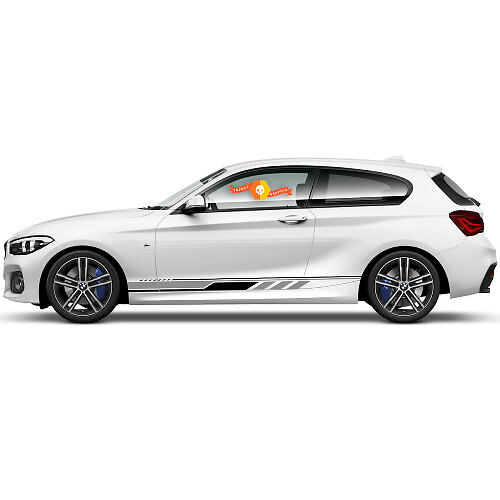 2x Vinyl Stickers Grafische Stickers zijde bmw 1 serie 2015 rocker panel strip
