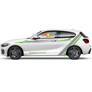 2 x vinylstickers grafische stickers zijkant BMW 1-serie 2015 deur ecologiestijl
