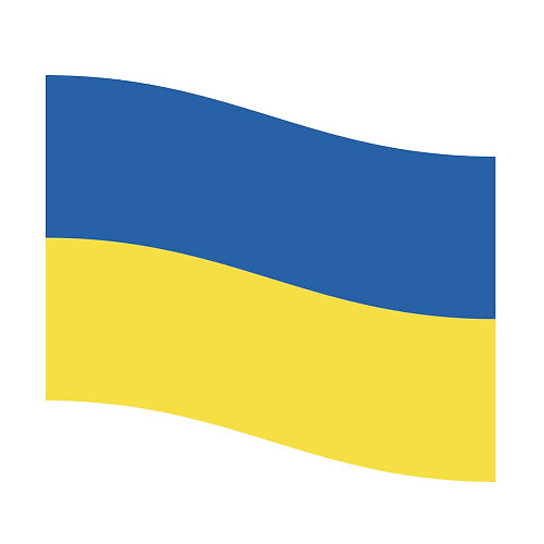 Vinyllogo van de Oekraïense vlag voor auto’s
