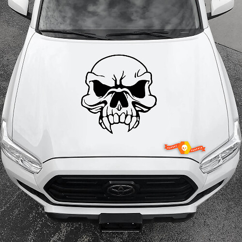 Vinyl Decals Grafische Stickers Auto motorkap Nieuwe Grote Skull Dracula 2022
