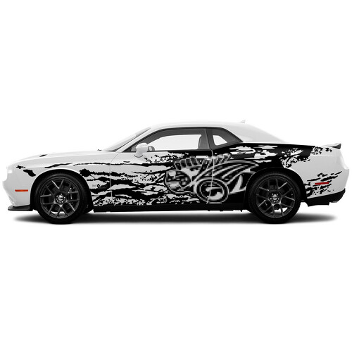 Super Bee-zijvinylsticker voor Dodge Challenger