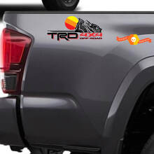 TRD Topografisch Logo Vintage Zijvinyl Sticker Voor Toyota Tacoma_2