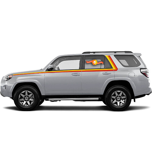 Vintage Stijl Zijstrepen Vinyl Decal Kit voor Toyota 4Runner