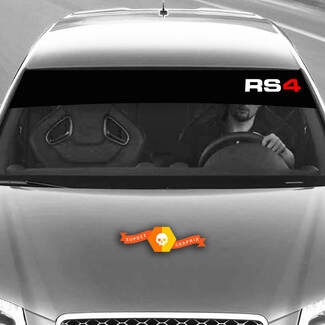 Vinylstickers Grafische stickers voorruit RS4 Audi sunstrip Racing 2022
