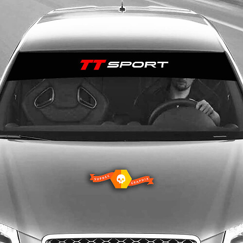 Vinylstickers Grafische Stickers voorruit TT Sport Audi zonnestrip Racing 2022
