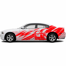Honeycomb-stijl Super Bee zij-vinylsticker voor Dodge Challenger_3