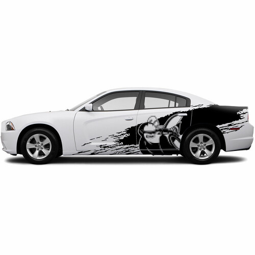 Super Bee Mud Splash Stijl Zij Vinyl Decal Sticker voor Dodge Challenger