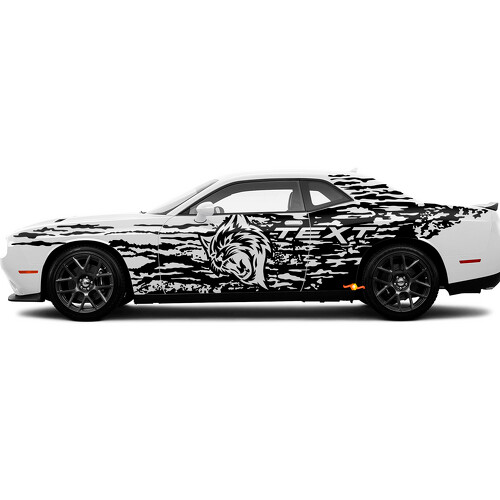 Wildcat Custom Splash Side Vinyl Sticker voor Dodge Charger