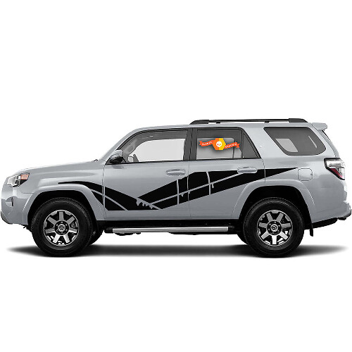 Versleten Strepen Zijvinyl Sticker voor Toyota 4Runner