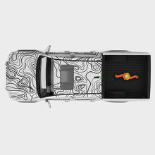 Topografische Kaart Grafische Full Body Vinyl Decal Kit Voor Toyota Tacoma_2