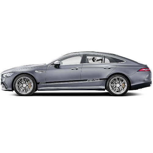 AMG-stijl zijdeurstrepen vinylsticker set voor Mercedes-Benz AMG GT 4-deurs