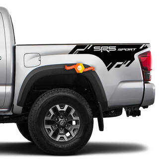 2 Tacoma Side Bed Stripes SR5 Sport Vinyl Stickers Decal Kit voor Toyota Tacoma
