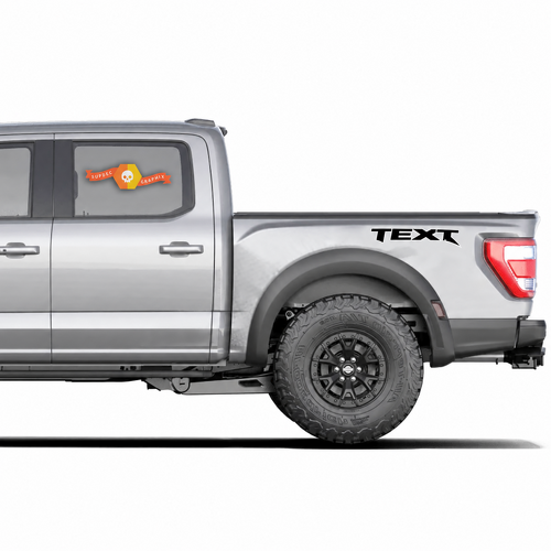 Aangepaste Tekst Zijbed Decal Sticker Vinyl Graphics voor Musclecar truck power truck 2022