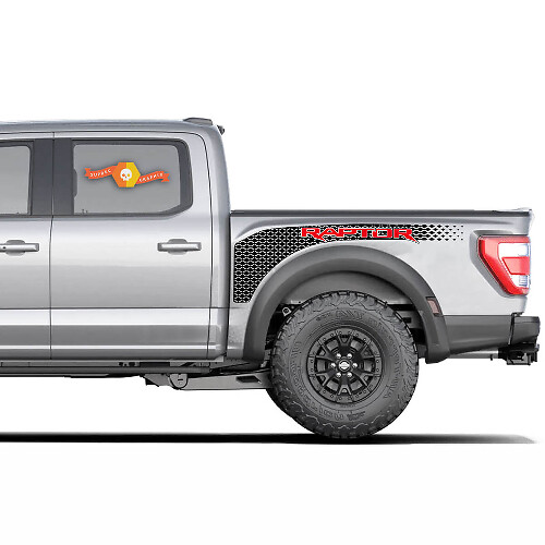 Geperforeerde zijvinylstickerkit voor laadbak voor Musclecar truck power truck 2022