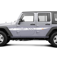 Disctessed Custom Army Ster Zijstrepen Vinyl Decal Kit voor Jeep Wrangler_2