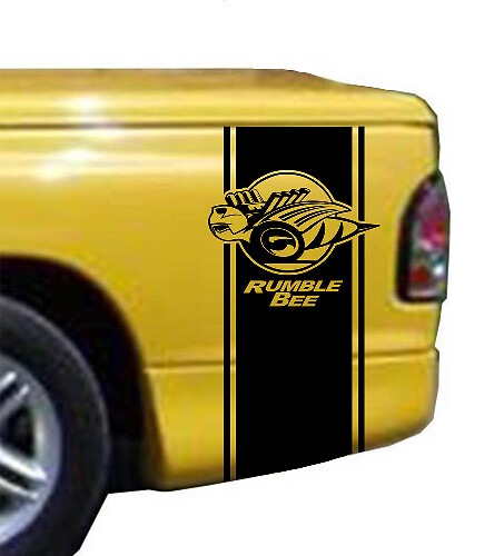 Rumble Bee Bed Stripe Kit Past op Dodge Ram Truck Vinyl Sticker Decal Stick

