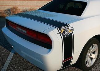 2008-2014 Dodge Challenger Super Bee Tail Stripe Sticker kit kofferbak