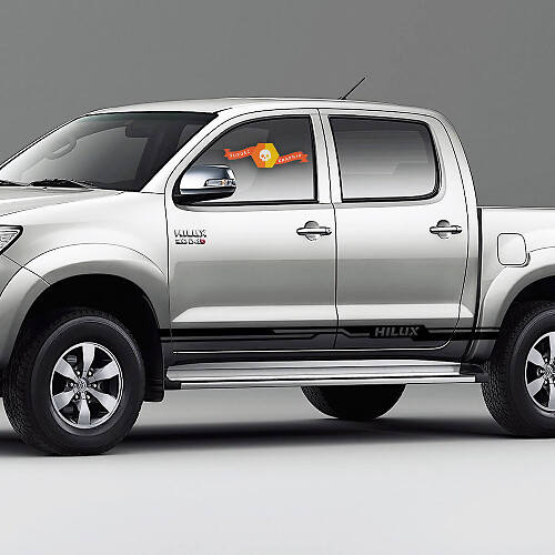 Paar Toyota Hilux zijrockerpaneel vinylstickers Decal graphics rally sticker
