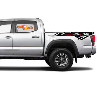 2 Tacoma Side Bed Mountains 4x4 TRD Vinyl Stickers Decal Kit voor Toyota Tacoma
