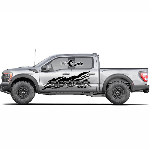 Ford F-150 Raptor 2022 Zijdeuren Splash Graphics zijdecal Stickers
