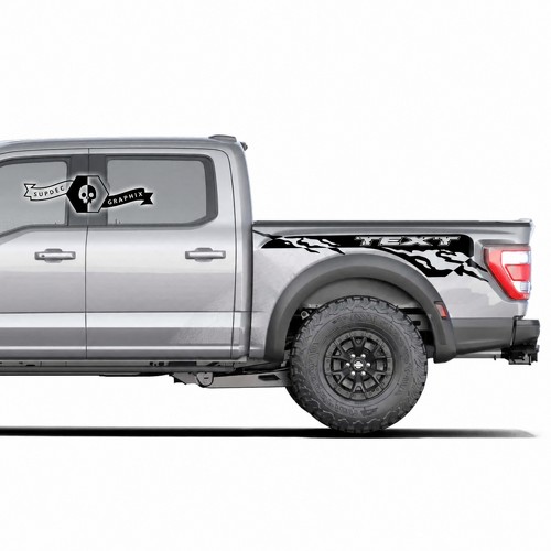 Aangepaste Tekst Zijbed Spatbord Grafiek Decal Stickers voor Musclecar truck power truck 2022