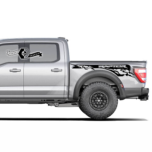 Ford F-150 Raptor 2022 Zijbed Spatbord Graphics zijdecal Stickers
