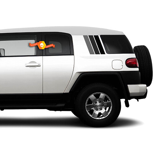 Wintage Stijl Strepen Zijvinyl Decal Sticker voor Toyota FJ Cruiser