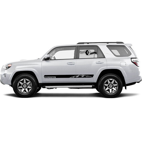 Paar bergen 4Runner zijdeuren vinyl stickers streepstickers voor Toyota 4Runner TRD
