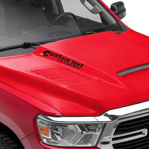 5.9L Cummins Turbo Diesel Motorkap Decal Stickers voor Dodge Ram
