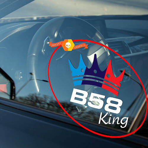 BMW B58 Stijl Crown Raam Vinyl Decal Sticker Voor BMW