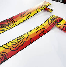 Streep sticker sticker met topografische kaart Vintage kleuren voor TRD off-road Toyota Tacoma FJ Cruiser 4Runner Tundra
 2