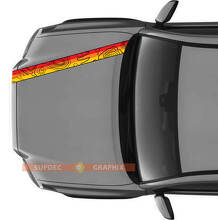 Vintage topografische strip vinyl stickers voor Toyota-trucks_3